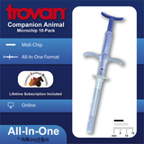 The All-In-One Trovan Microchip (10-Pack) + Includes Prepaid Listing With C.A.R.