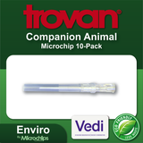 The Enviro Trovan Microchip (10-Pack) + Includes Prepaid Listing With C.A.R.