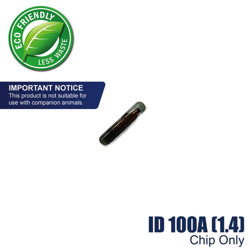 Trovan ID100A Midi 8mm × 1.4mm FDX-A non-sterile loose bulk aquaculture microchip PIT tag for hatcheries, fisheries research and OEM applications