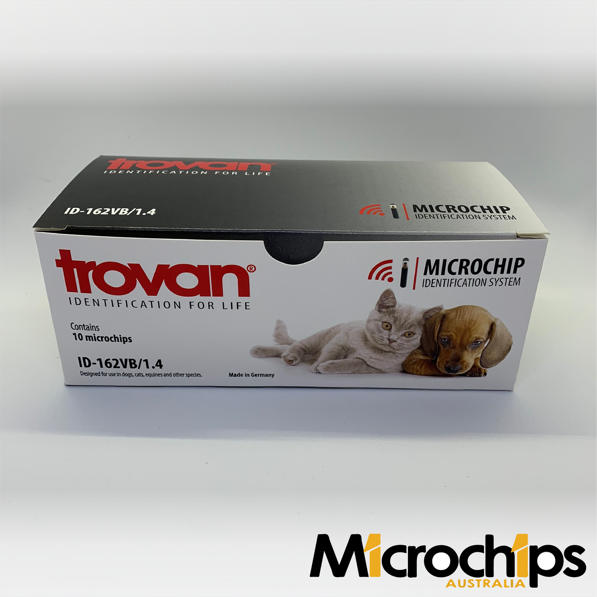 (Research) Trovan ID162(1.4)VB ISO "All-in-one" Midichip - 10-Pack - Microchips Australia